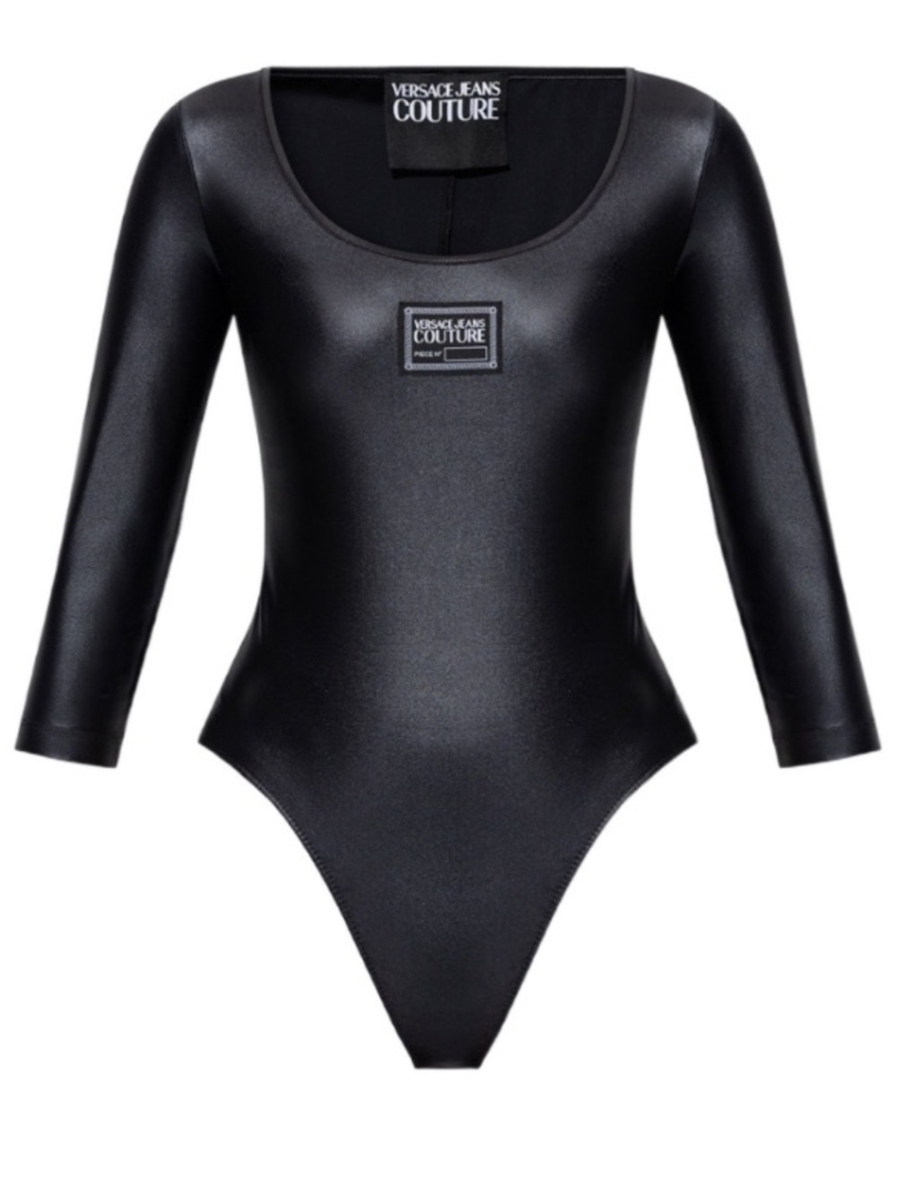 Versace Jeans Couture Shiny Noir Bodysuit - Picture 3 of 16